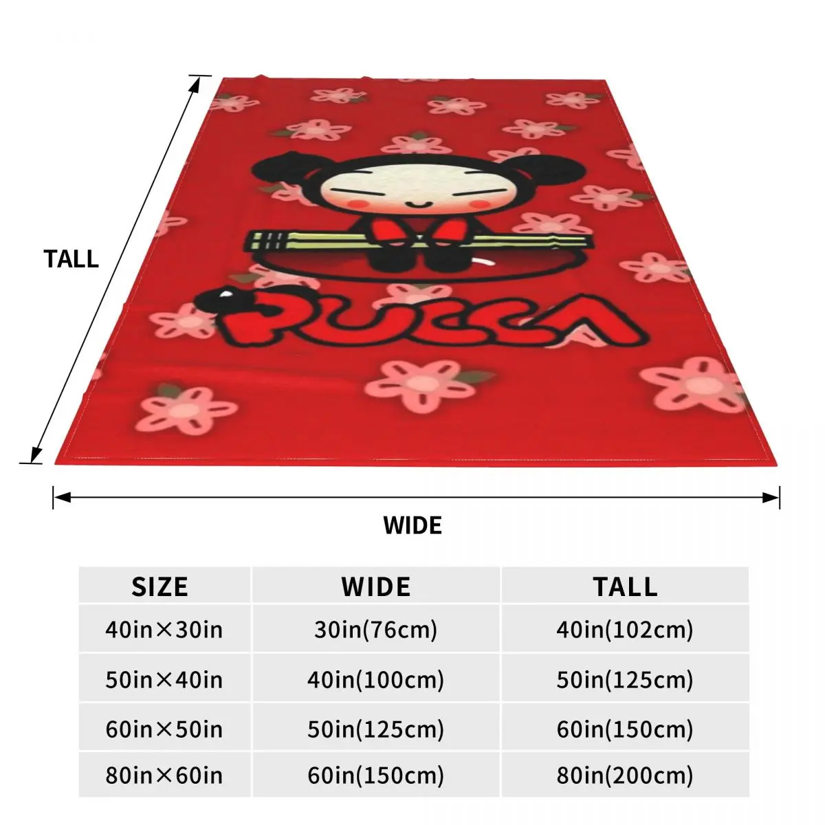 Pucca Blanket Fleece Summer Korean Doll Cartoon Multi-function Super Soft Throw Blankets for Sofa Office Bedspread