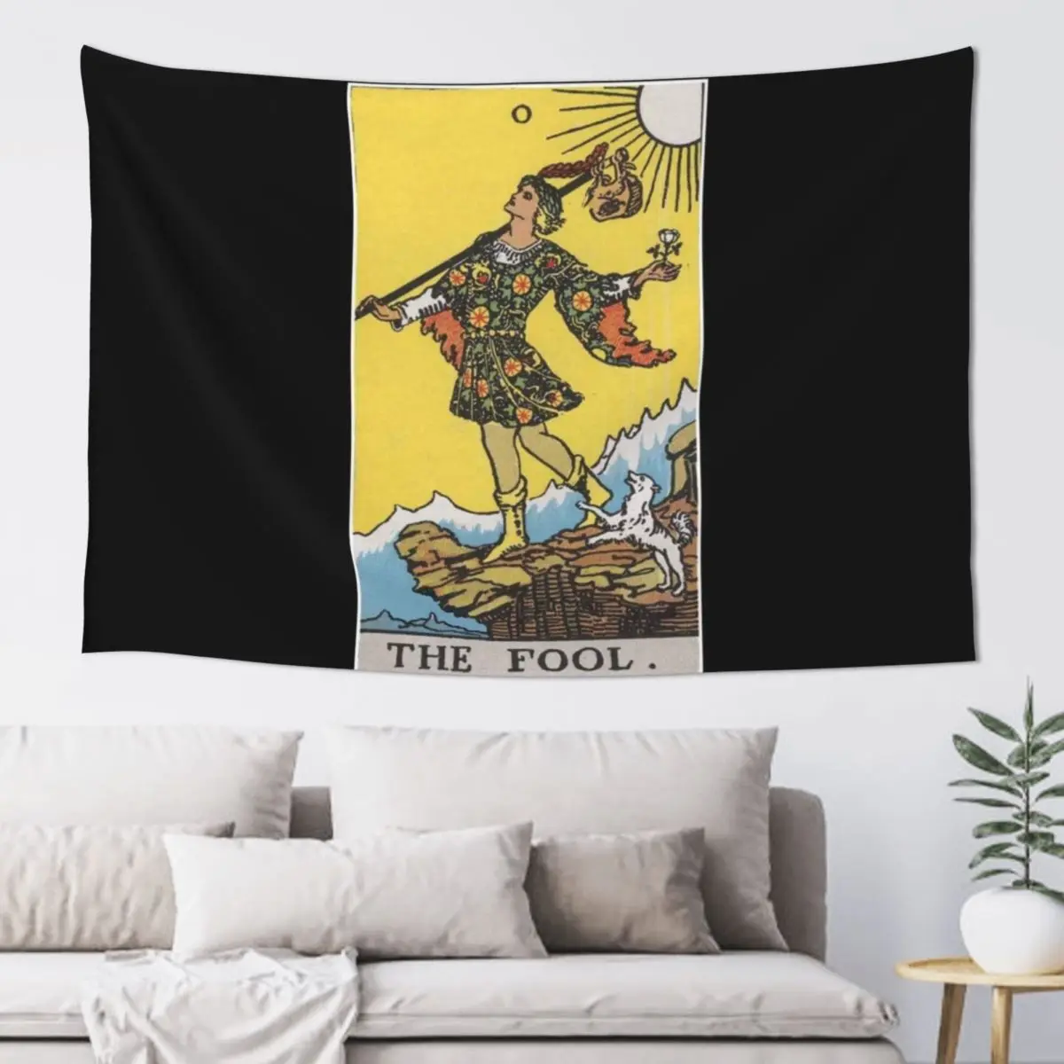 

Vintage Tarot Card #0 The Fool Tapestry Cute Room Things Room Decor Cute Wall Mural Tapestry
