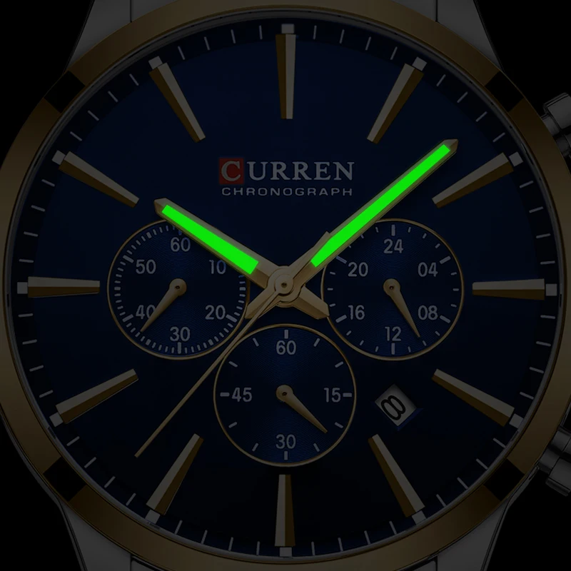 CURREN Watches Men Top Brand Luxury Casual Sport Men\'s Watch Stainless Steel Business Man Clock Fashion Chronograph Wristwatch