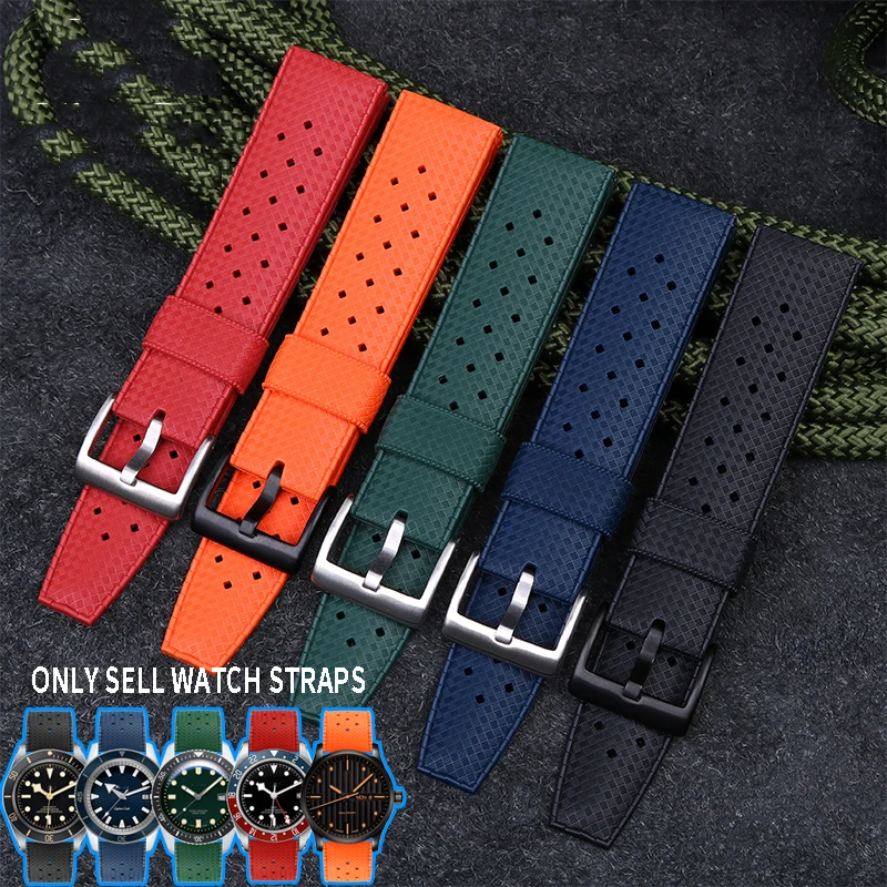 For Blancpain Barracuda Fifty Fathoms 5008B Rubber Watch Strap 20MM High quality Silicone Watch Band 20mm Breathable Bracelet