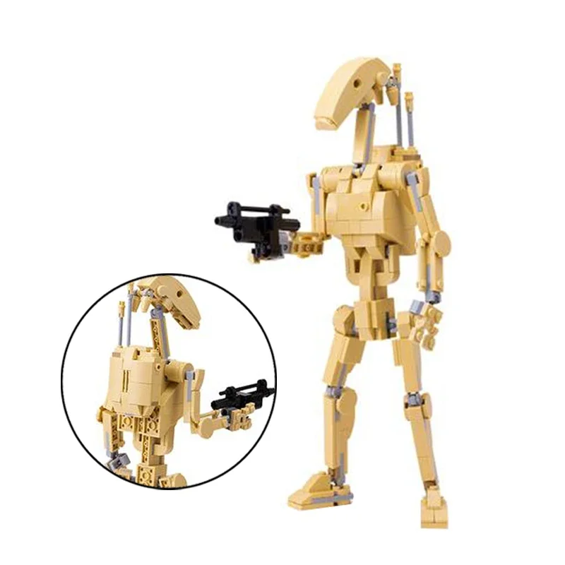 

Космическая война Торговля Чужой Строительные блоки MOC Фильм Серия B1 Боевой робот Желтый Мех Сборная модель Головоломка Детская игрушка Подарок на день рождения