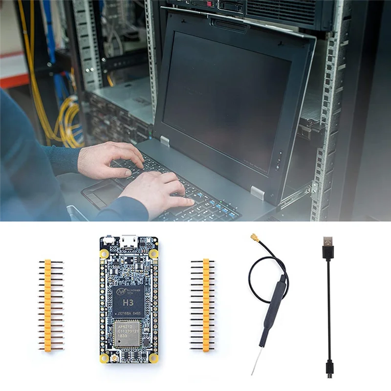 Per scheda di sviluppo NanoPi DUO2 + cavo Micro-USB + Antenna 512M DDR3 Allwinner H3 WiFi modulo IoT Core Bluetooth