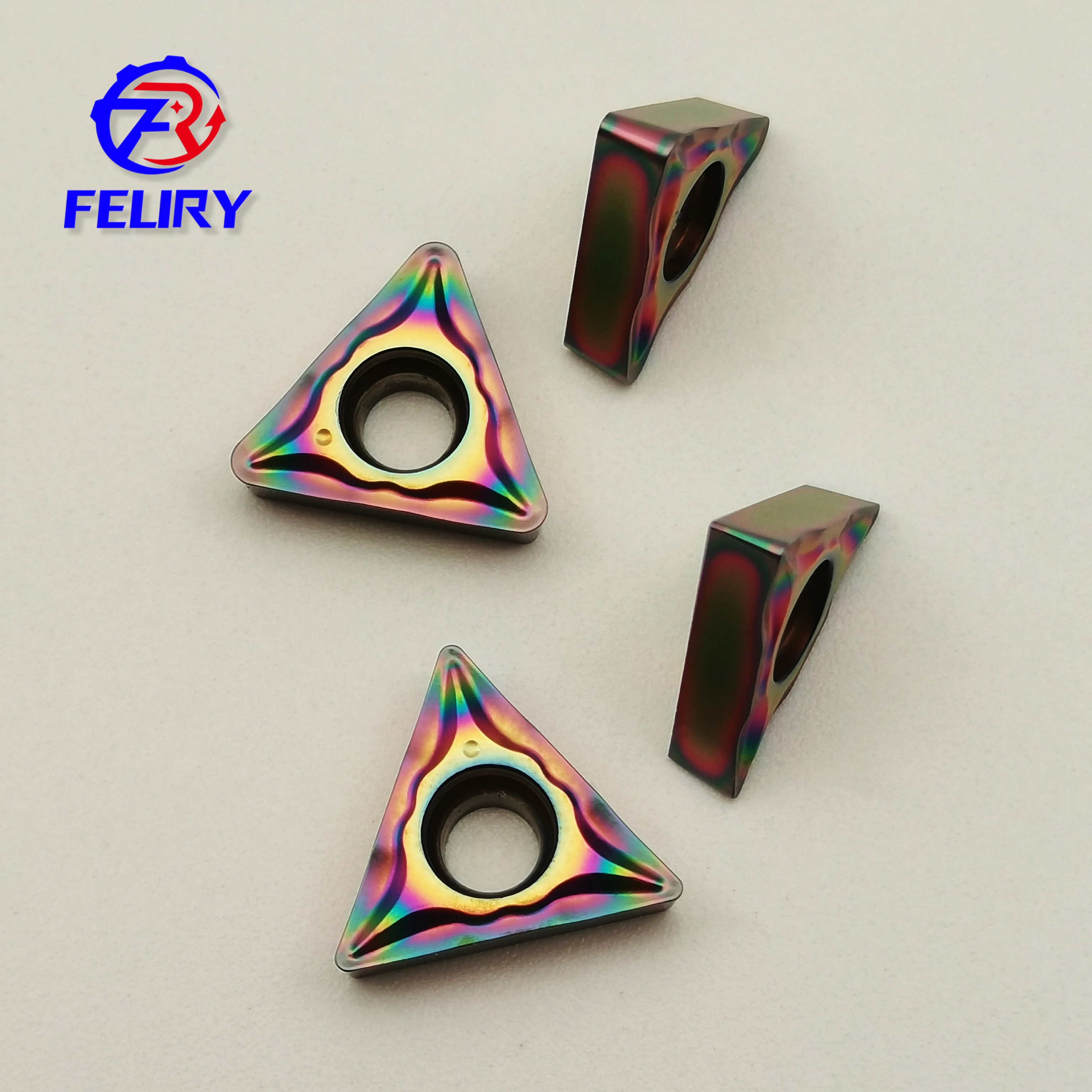 

High-quality cemented carbide cutting tools TCMT110204 TCMT110208-LM TF918 can be used to process hard steel and hardened steel