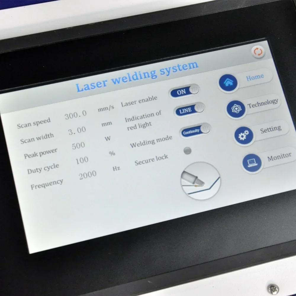 stainless steel  aluminium Fiber Hand held Laser Welding Machine 4 in 1 Cutting Welding Cleaning