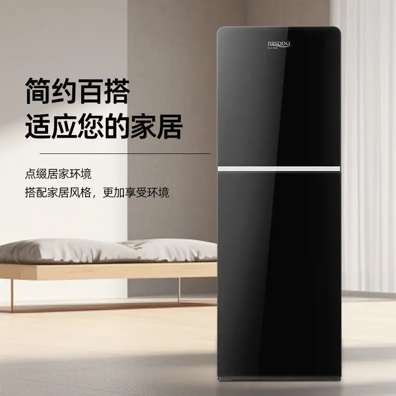Compact Floor-Standing Bottom-Loading Water Dispenser: Hot & Cold, Multi-Functional Tea Bar for Home/Rental Use (Bottled Water)