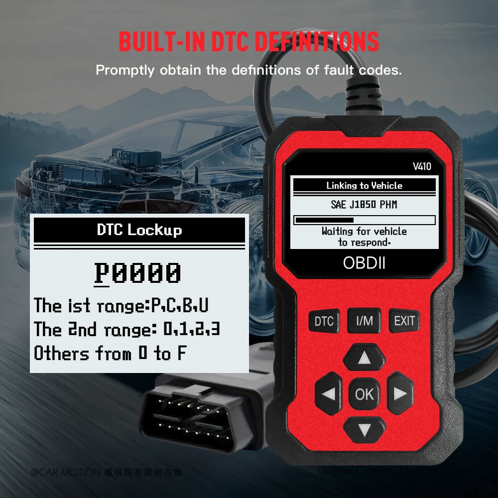 OBD2 Scanner Instant Fault Code Reader and Voltage Check