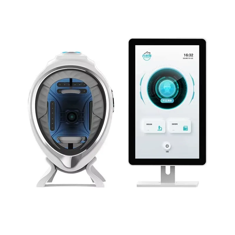 

Portable 3D AI Facial Skin Analysis Machine with LED Light Touchscreen Display WiFi US Plug Compatibility