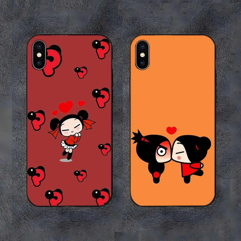 Cartoon P-Pucca Phone Case For Samsung S24,S21,S22,S23,S30,Ultra,S20,S30,Plus,S21 Fe,10,9,5G Silicone Cover