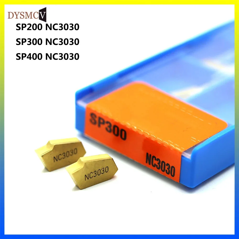 Imagem -02 - Sulcando o Carboneto Insere a Ferramenta de Giro do Cortador do Torno Grooving Off Tools Sp200 Sp300 Sp400 Pc9030 Nc3020 Nc3030
