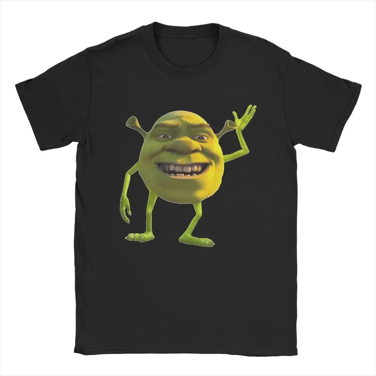 New Arrival Men Women Shreks Wazowski Funny Meme Shirt Top Tee Clothes Apparel Vintage Pure Cotton Cute Monsters T Shirts style.