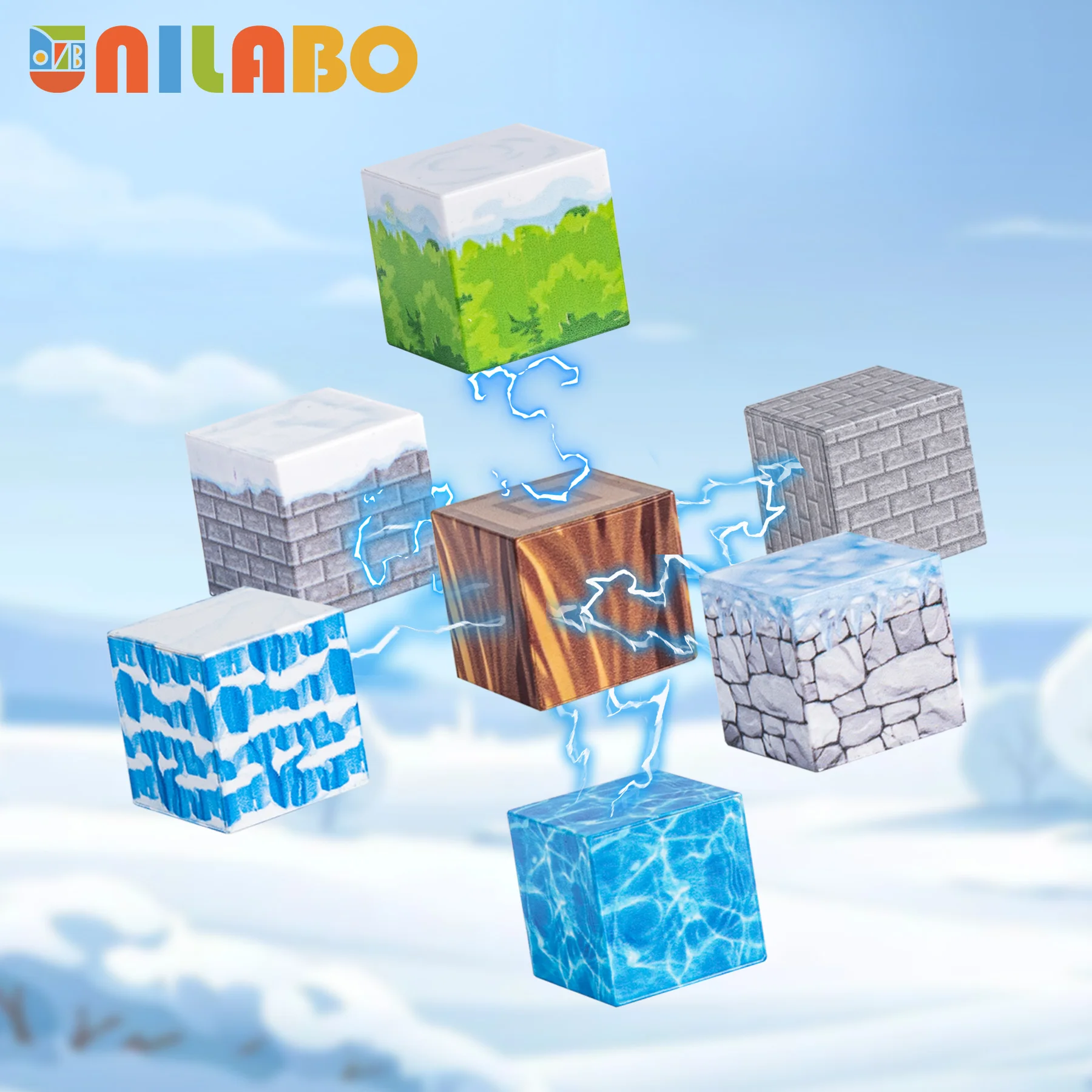 Unilabo 138PCS Light Up magnetische bouwstenen, Snow 2025 opgewaardeerd STEM-spelspeelgoed, kerstverjaardagscadeaus voor kinderen vanaf 3 jaar