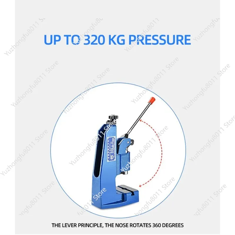 4KN Small Desktop Precision Manual Press J03-0.4A Manual Punching Machine Press Finale Machine Manual Die Cutting Machine