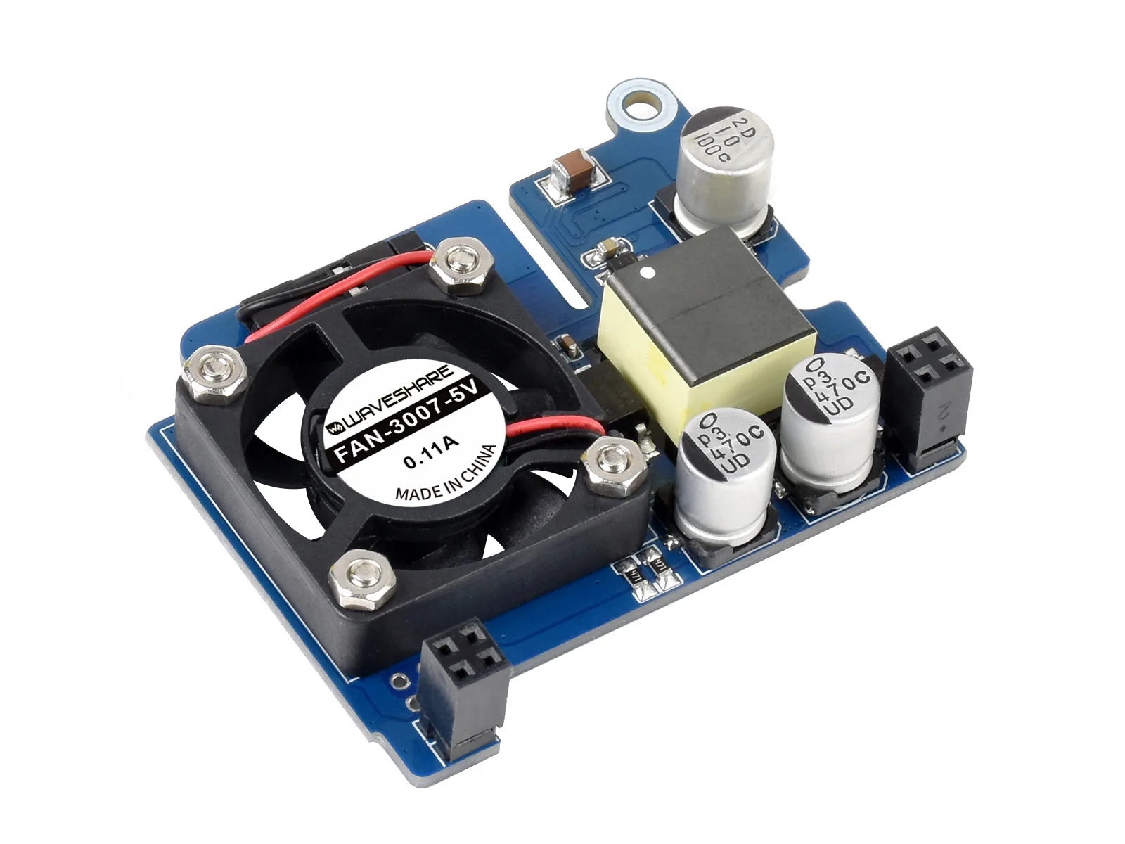 PoE HAT (D),Power Over Ethernet HAT (Tipe D) untuk Raspberry Pi 3B+/4B, sesuai 802.3af, disesuaikan untuk casing resmi Raspberry Pi