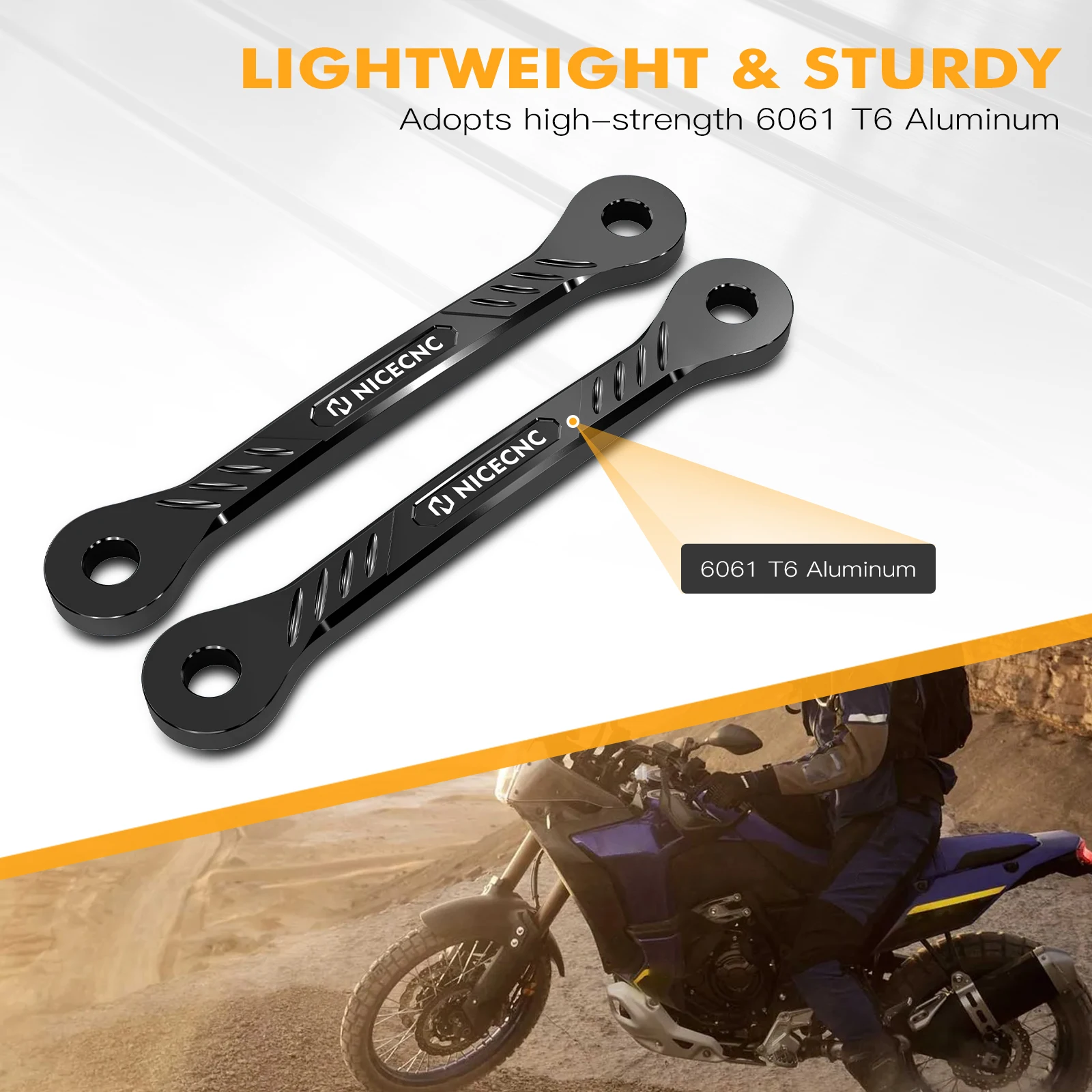 For Yamaha Tenere 700 XTZ 700 XTZ700 2019-2024 Lowering Link Lower 1.5" 38MM Tenere700 Rally Edition 2020 2021 2022 2023 2024 - Image 4