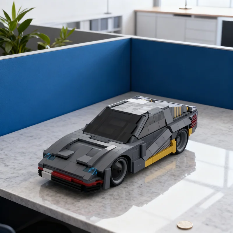 

755 деталей MOC Cyberpunk Quadra Turbo R: Конструктор Creator Expert, строительные блоки, рождественские подарки, игрушки, кирпичики для детей на день рождения