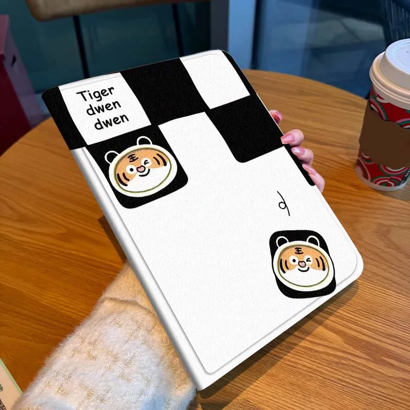 أسود أبيض النمر نمط لباد برو 10th 11th 5th 6th 7 8 9 2 gen 11 13 M4 M5 10.2 9.7 12.9 10.5 10.9 بوصة اللوحي