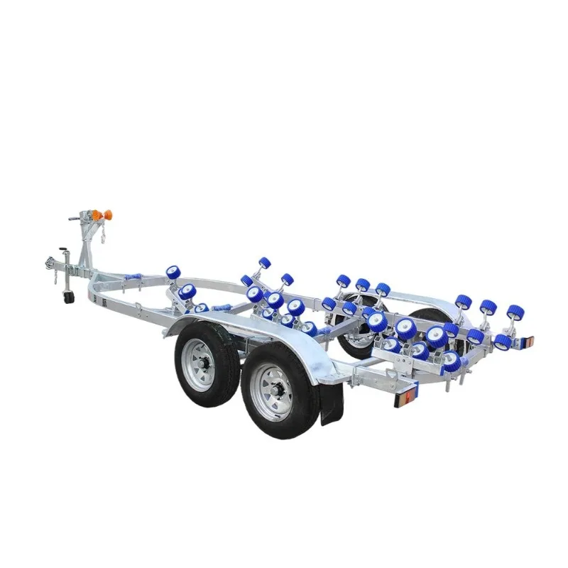 Single and double axle tool car yacht trailer, discount marine yacht trailer rack