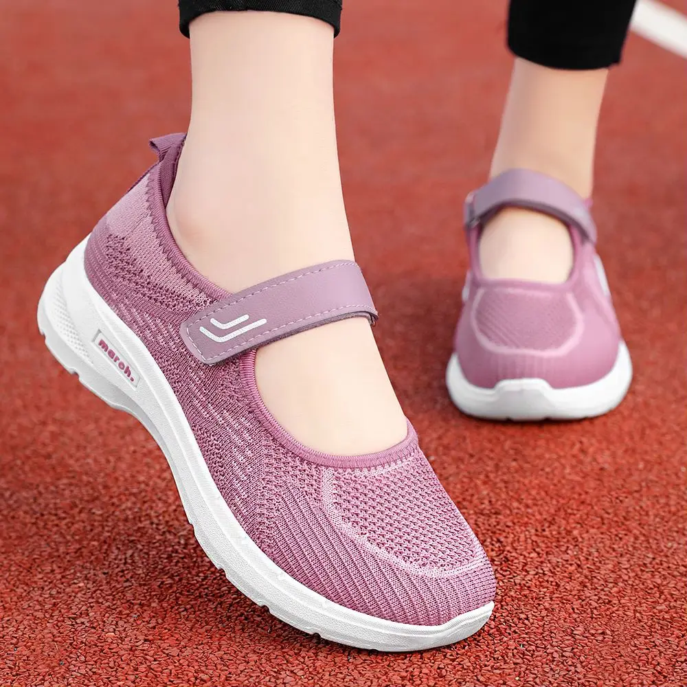 Summer Casual Women\'s Sneakers Ballet Flats Breathable Tenis Femimino Barefoot Shoes Platform Ladies Sport Running Sneaker