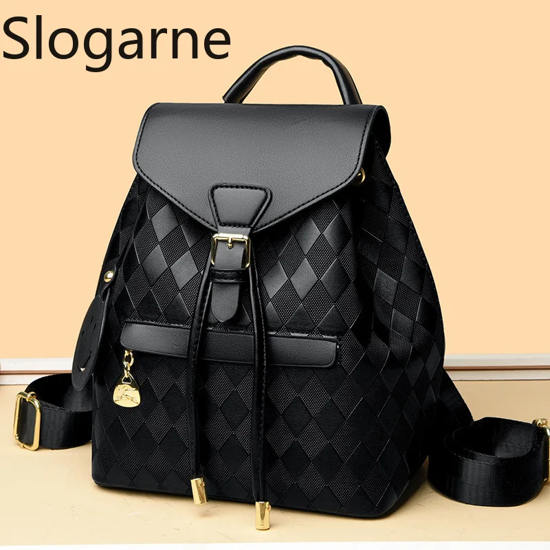 Women Fashion Travel Backpack 2026 Ladies Classic Spring Bucket Bagpack New Casual Shoulder Bag Waterproof Trend Crossbody Bag