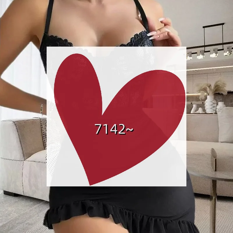 ملابس نوم نسائية مثيرة بحزام شفاف من الدانتيل على الطراز الأوروبي والأمريكي #1