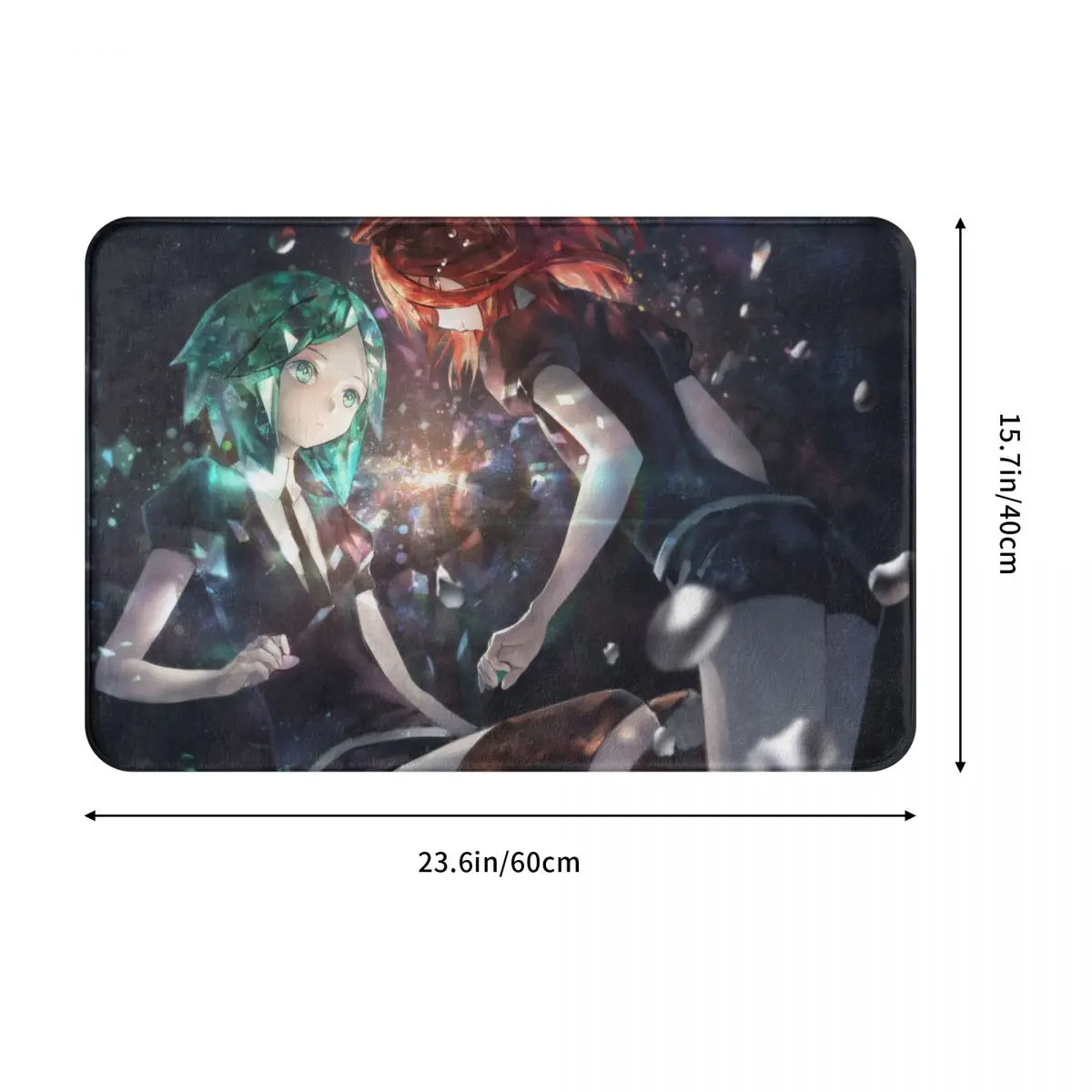 Land Of Lustrous Anime Anti-Slip Doormat Living Room Mat PhosphophylliteCinnabar Floor Carpet Welcome Rug Bedroom Decorative