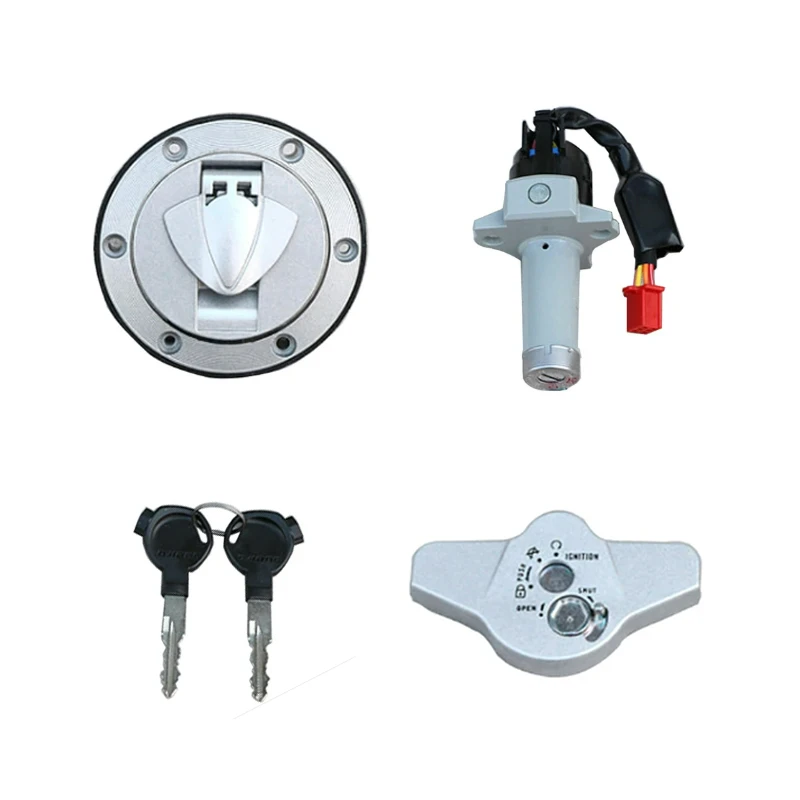 

Замок зажигания мотоцикла и набор замков крышки топливного бензобака, противоугонные колпачки для Keeway RKV125 150 200 Benelli VLM VLC