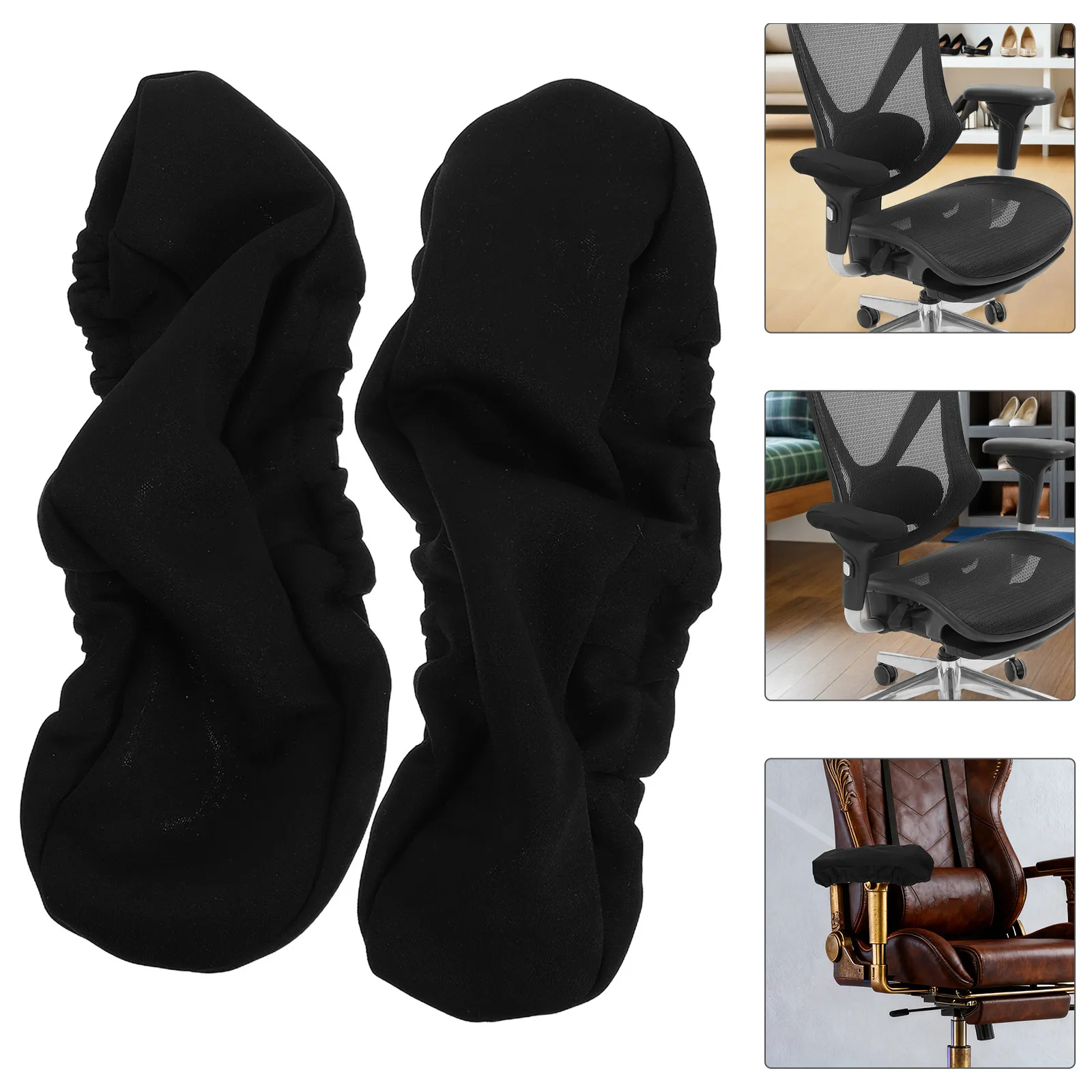 Gaming Chair Armrest Covers 2 Pack Stretch Washable Slip On Protective Sleeves for Office Computer Chairs