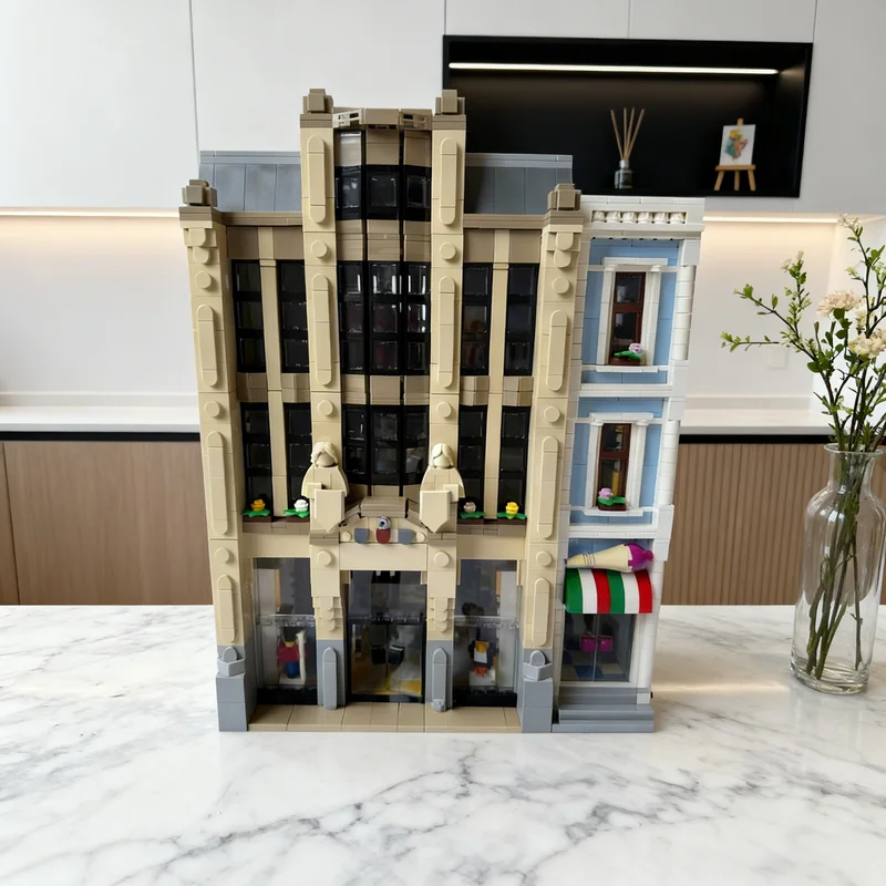 

4281pcs MOC Store Modular Streetscape Model Building Blocks Construction Christmas Gifts Toy Creative DIY Idea Brick Kids Toys