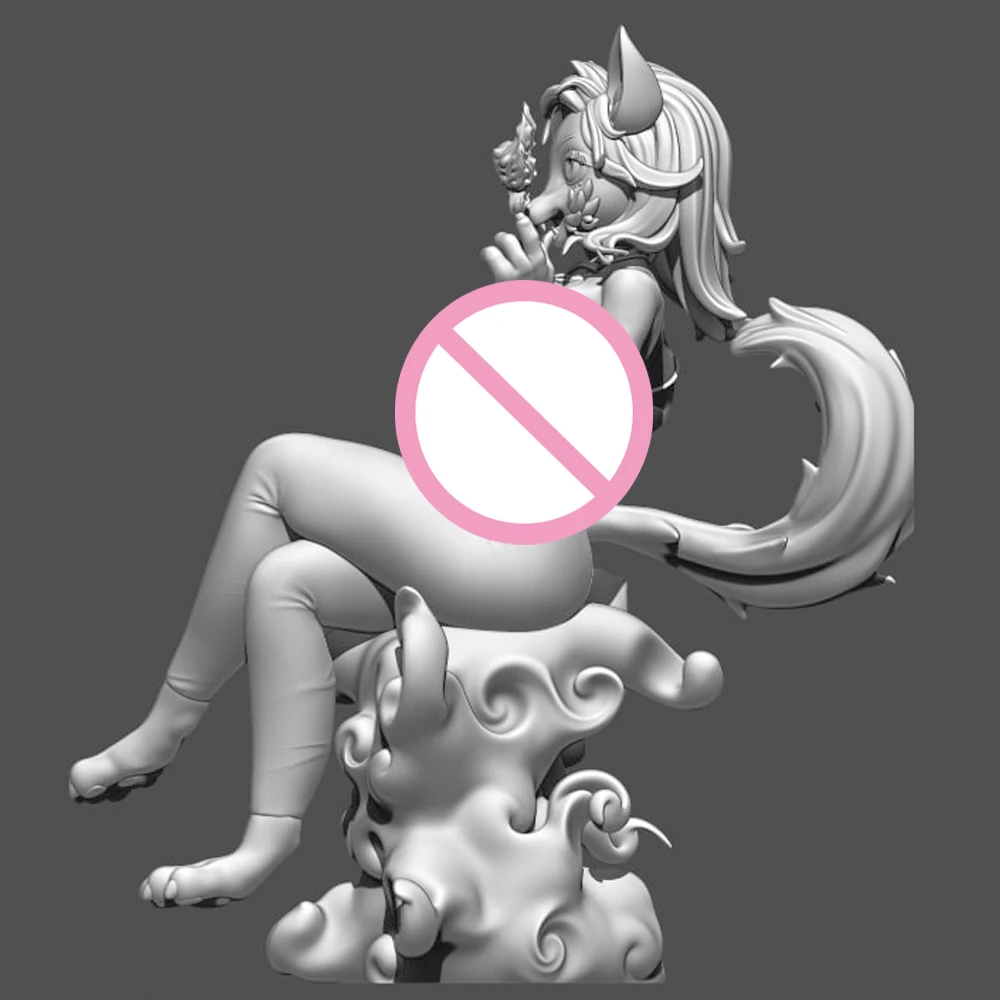

NSFW Belle Fox Girl 1/24 Scale Resin Figure Model Kit Sexy Diorama Unassembled Unpainted Doll 3D Printing DIY Statue Crafts Toy
