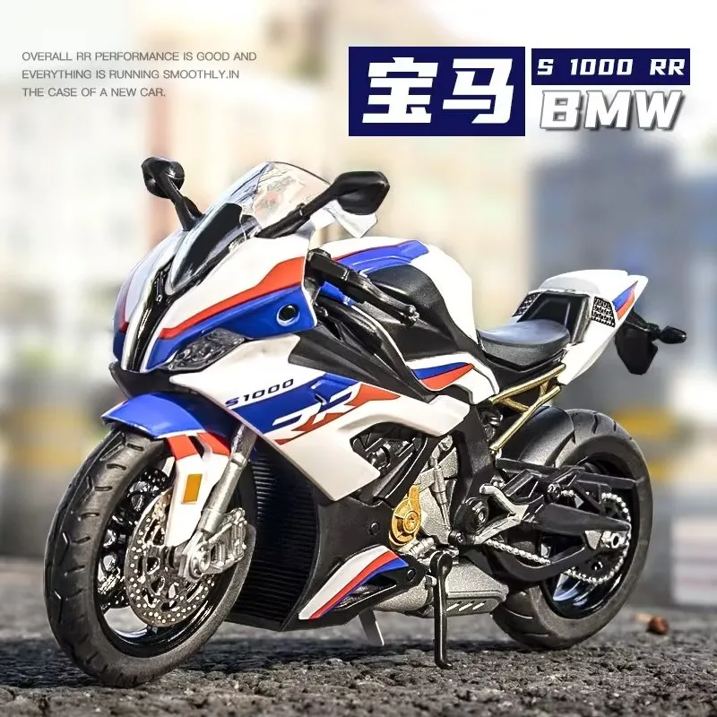 Officially Licensed 1/12 BMW S1000RR Motorcycle Toy Diecast Metal Racing Model Super Sport Miniature Collection Gift For Men