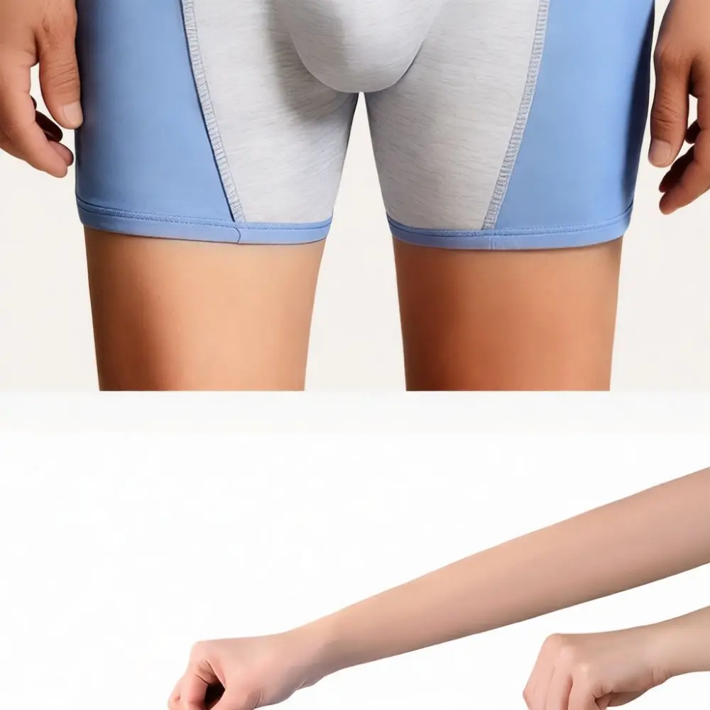 Mens Incontinence Underwear Cotton Leakproof High Waisted Washable Briefs For Elderly Breathable Soft Solid Protective Panties