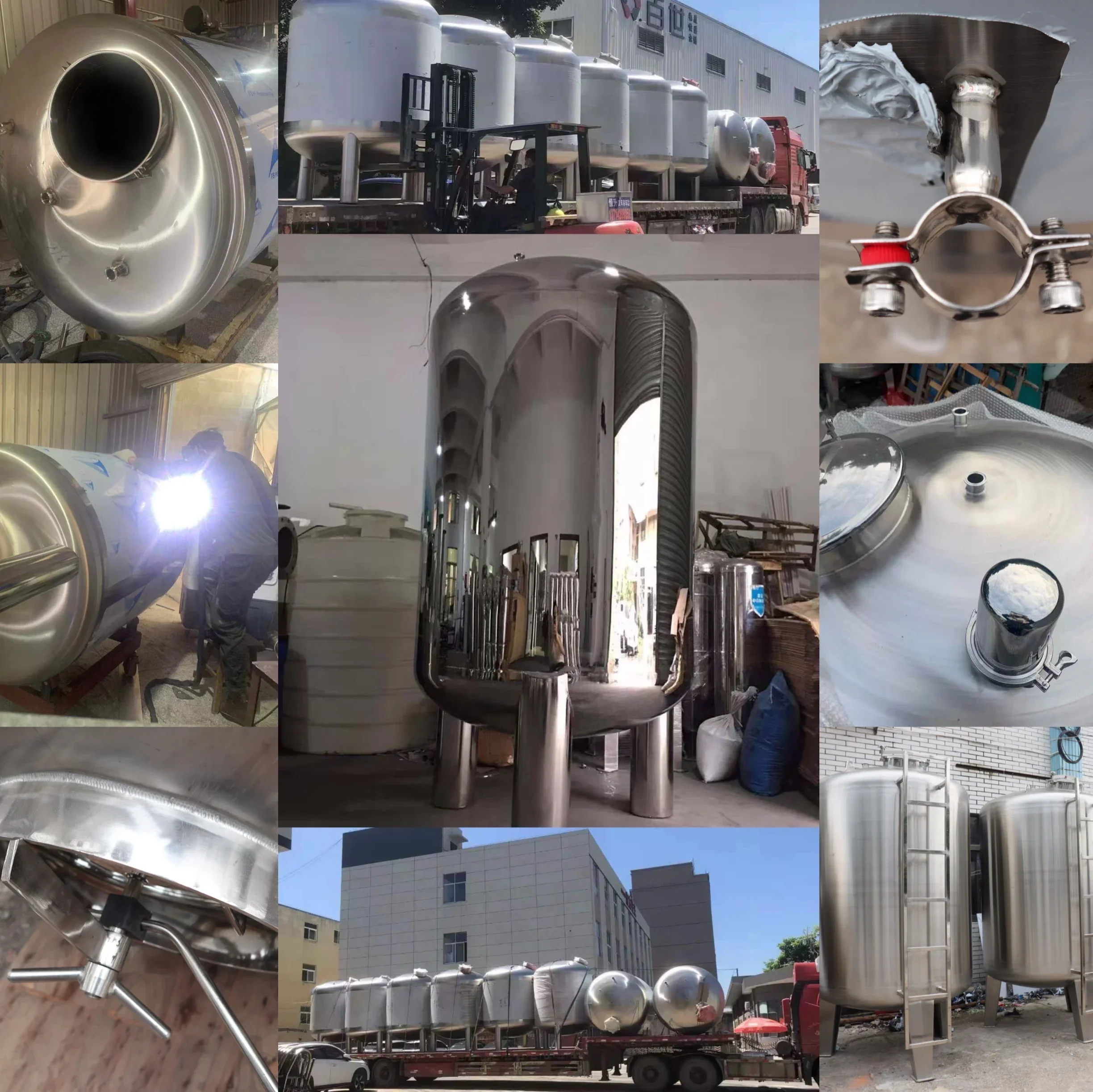 1000L 304 SS High Quality Strong Water Tank for Stainless Steel Water Tank Machine Reverse Osmosis Water Tank