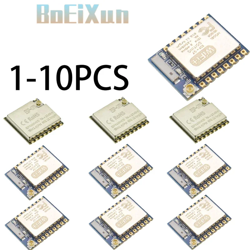 1-10PCS ESP8266 Serial WIFI Model ESP-07 ESP-07S Authenticity Guaranteed Module IOT
