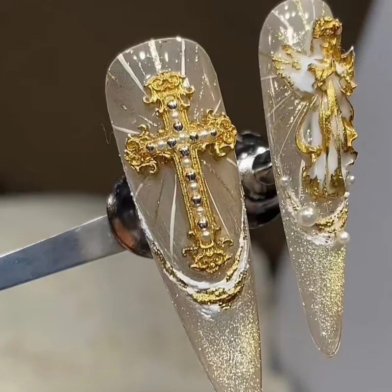 3D Silikon Nagelkunst-Form Schwert Mond Schmetterling Kreuz Schnitzform Unverzichtbares Werkzeug für Nagelkünstler – Detail 6