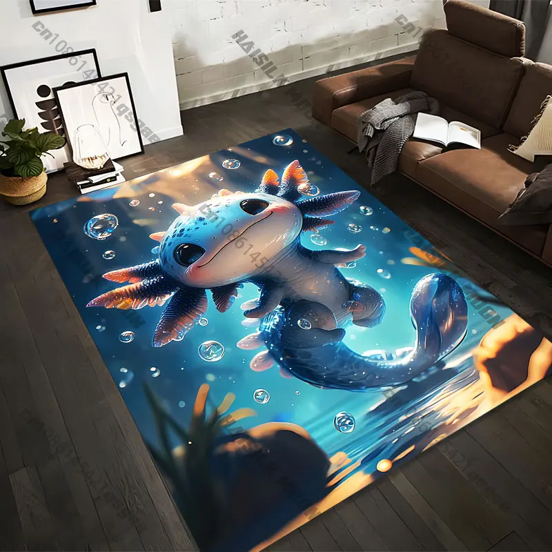 21 Sizes Adorable aquatic creature underwater happiness Printed Area Rugs for Adult Yoga Mats Living Room Decor Personalized