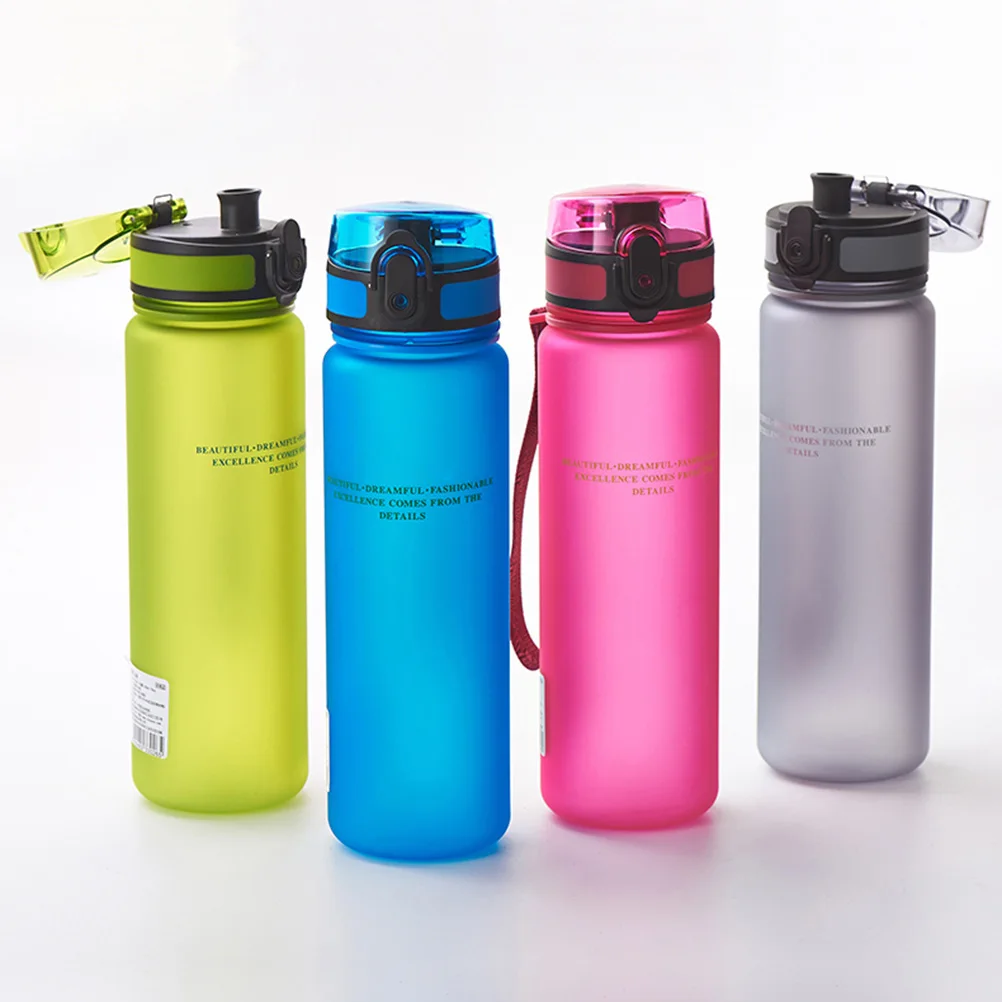 

500Ml Plastic Sports Bottle Leakproof Portable Outdoor Cup Durable Bpa-Free Comfortable Handle Fruit Infuser Water Bottle For