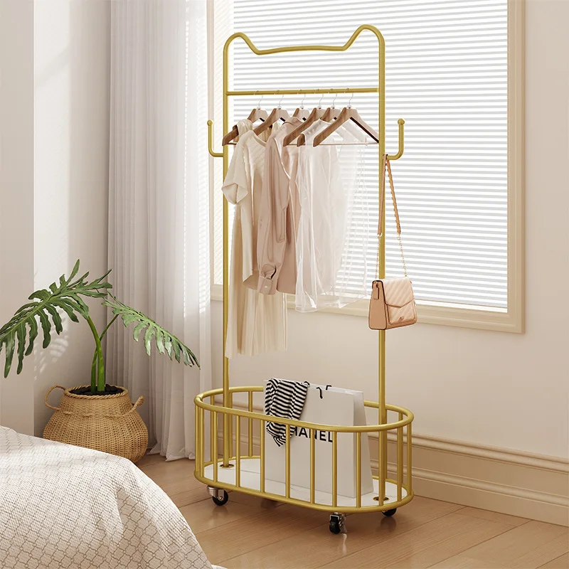 

Hanger home floor hanger bedroom coat rack light luxury drying rack Internet celebrity removable indoor rack