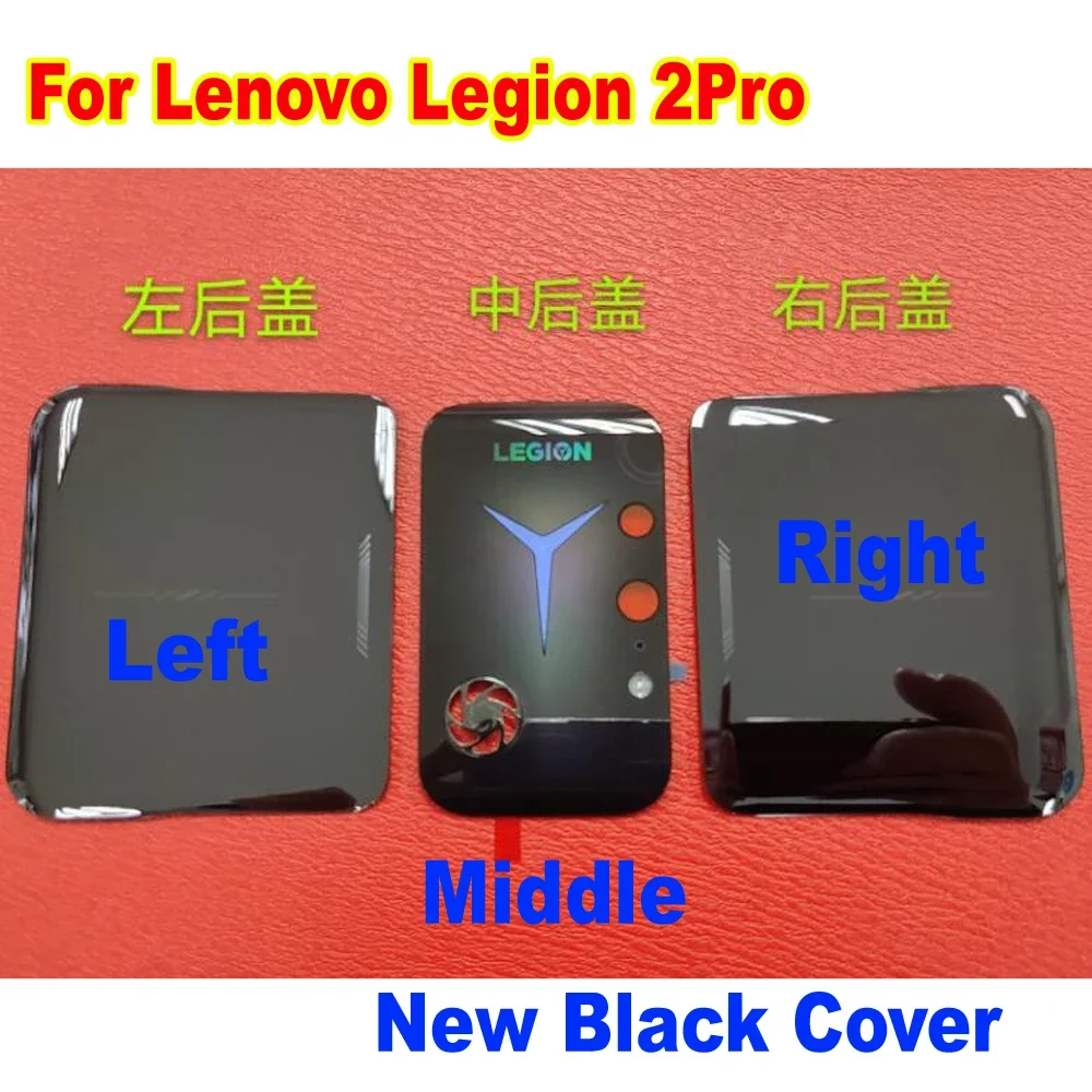 Best AAA+ New Glass Lid For Lenovo Legion 2 Pro 2Pro L70081 5G Back Panel Battery Cover Housing Door Rear Case with Adhesive