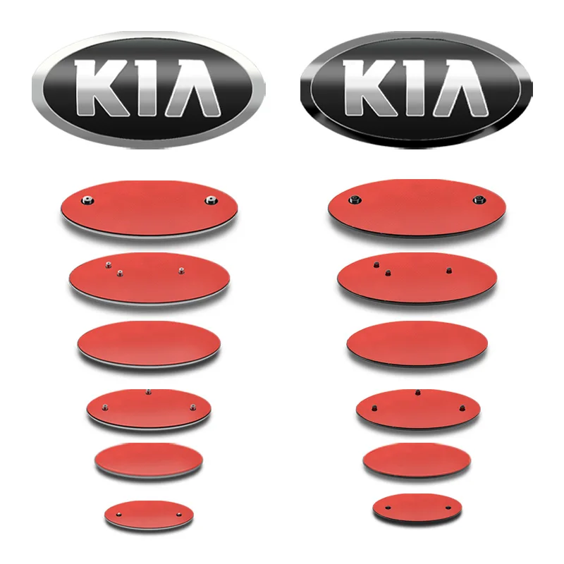 Car Front Hood Rear Trunk Emblem Badge Sticker for KIA K2 K3 K5 K9 Sportage R Ceed Sorento Picanto Rio 3 Optima Soul Accessories
