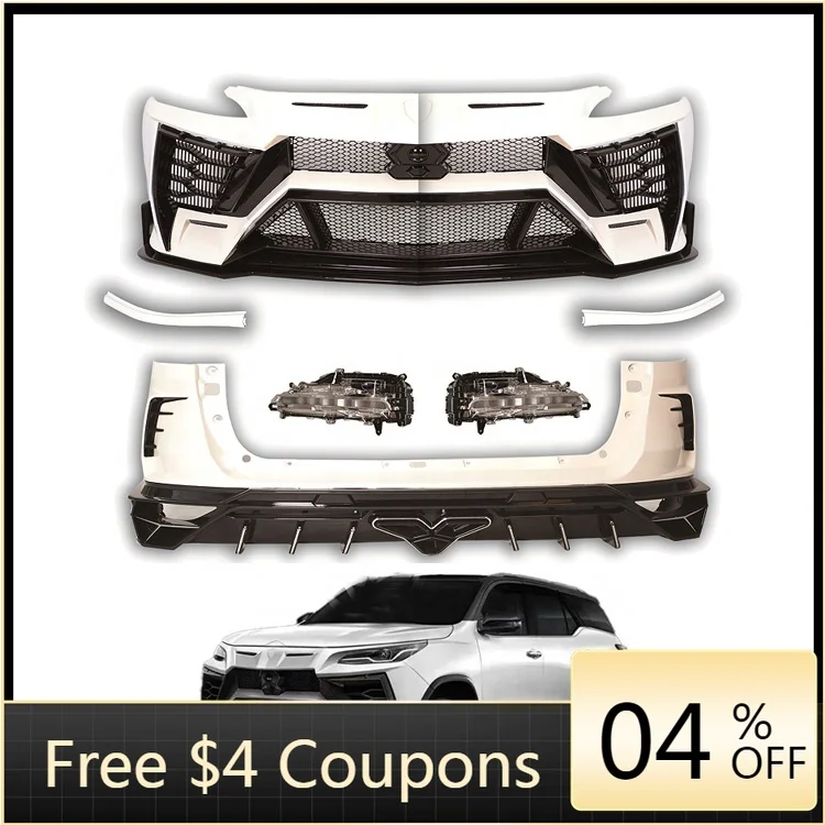 

High quality hot sellingHot Sale Pick-up Car Grills Front Rear Bumper Bodykit for ToyotaS Fortuner 2016-2021 LamborghiniS Style