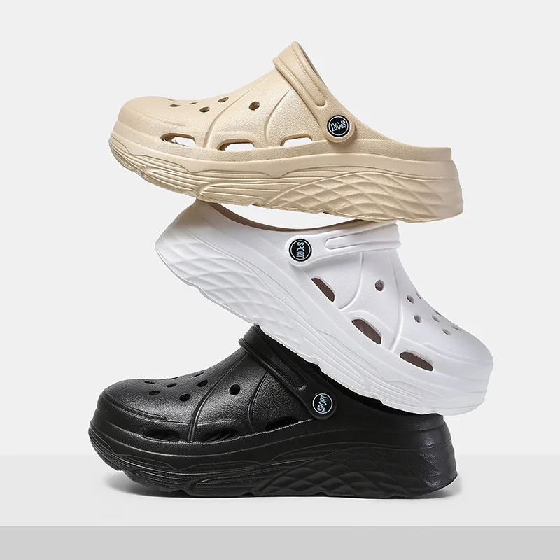 

Женские сабо, Новое поступление, сандалии на толстой платформе, удобные модные тапочки, летние пляжные шлепанцы