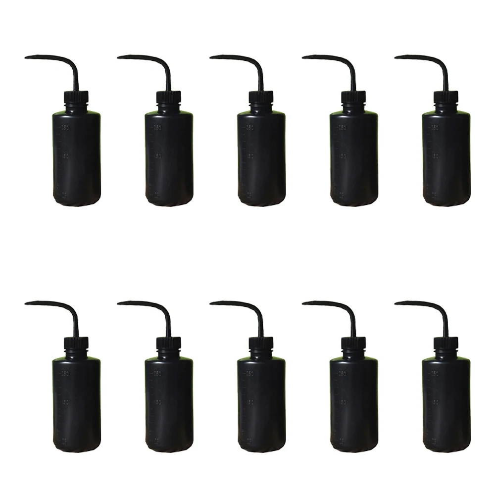 10Pcs Curved Mouth Plastic Squeeze Bottle Pot Plant Watering Bottle Soy Sauce Dispenser Diffuser Cleaning Bottle Watering Tool