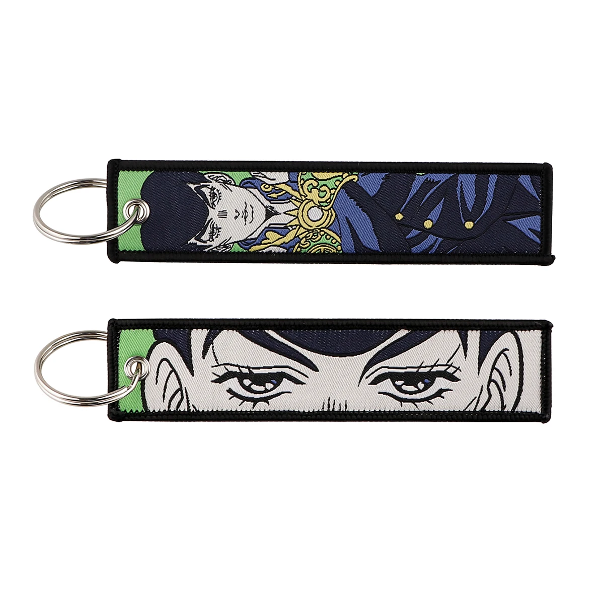 1 Stück japanische Anime-Serie, bestickte Schlüsselanhänger, Jet-Tag, Schlüsselanhänger für Motorräder, Autos, Rucksack, modisches Schlüsselanhänger-Zubehör