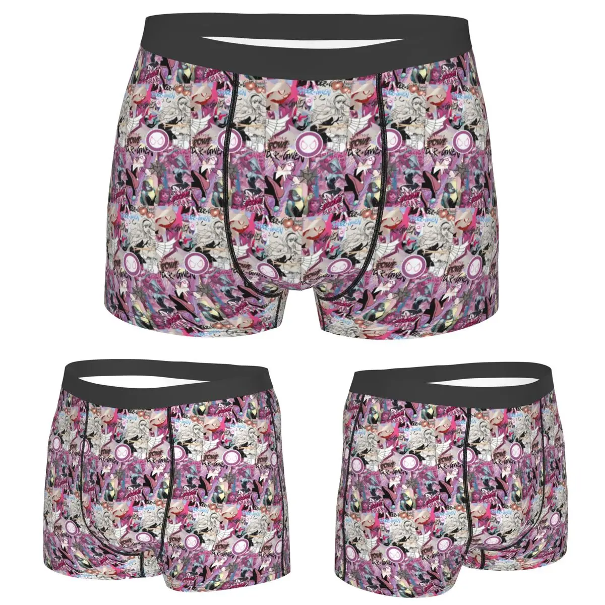 

Boxer Underpants Shorts Ghost Spider Gwen Panties Male Soft Underwear for Homme Man Boyfriend Gifts