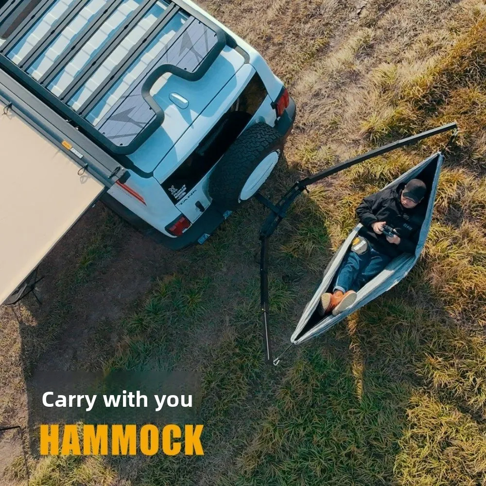 حامل أرجوحة معدني مع سرير المظلة لشاحنة بيك اب سهلة التجميع بسعة 300 كجم #4