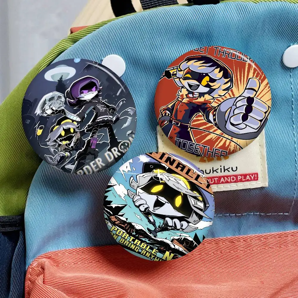 M-Murder D-Drones دبوس زر ناعم قابل للتخصيص للنساء مجوهرات إبداعية شارة مضحكة قبعة لمحبي الكرتون