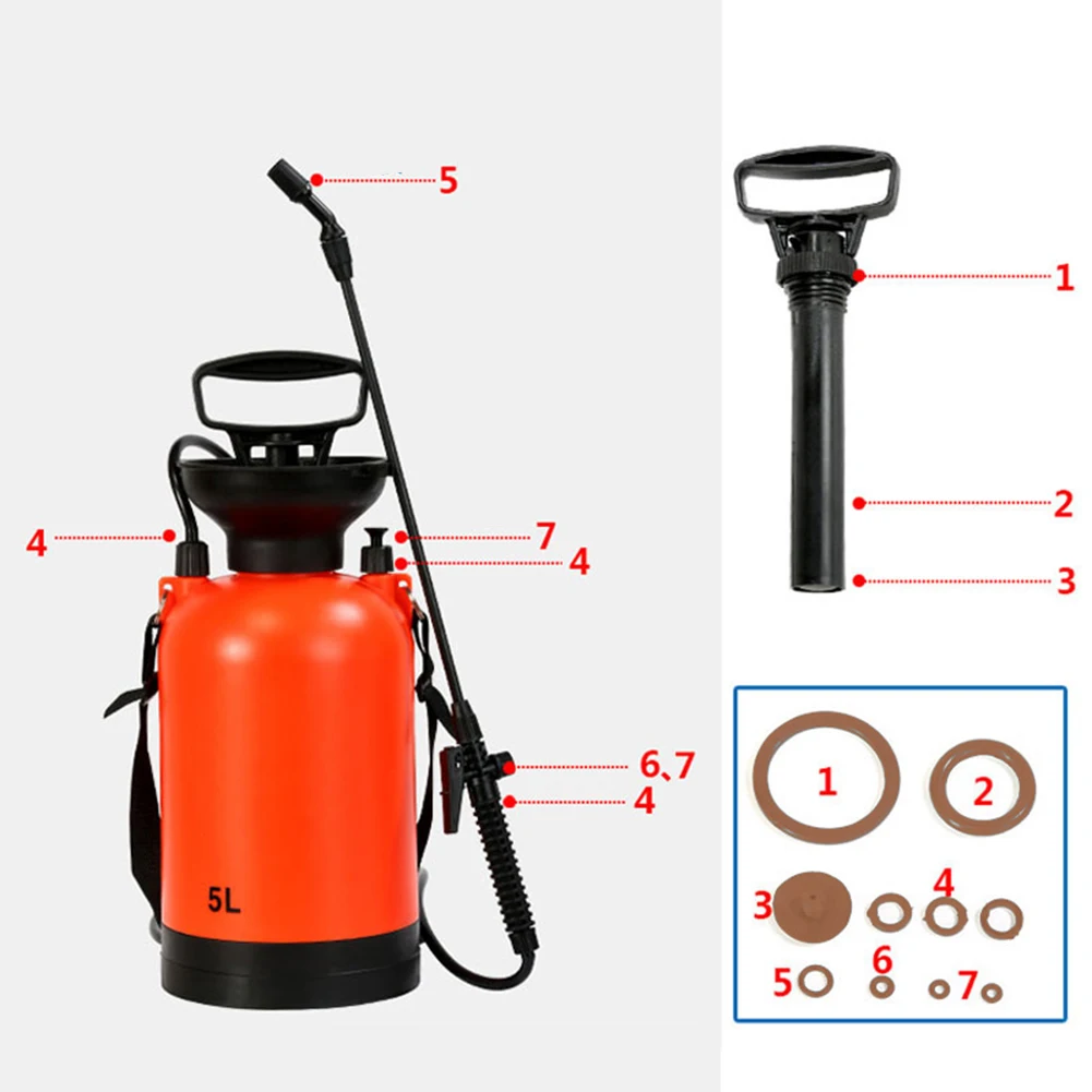 10pc Set Of Fluorine Rubber Sealing Rings For Portable Garden Sprayer Essential Accessories For Garden Maintenance