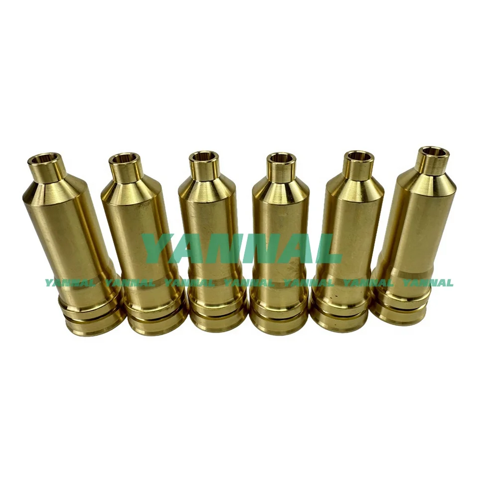 6 PCS 6HK1 Fuel Injector Nozzle sleeve 8-97606661-0 For Isuzu Excavator Parts