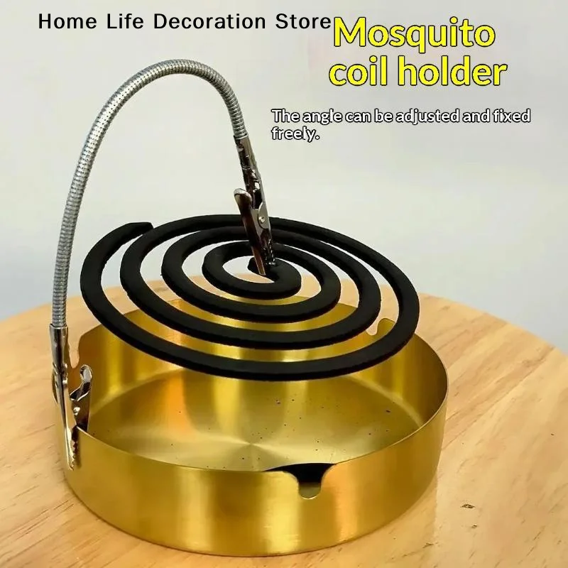 【H】Metal Incense Clip For Mosquito Coil And Incense Stick Desktop Clamp Garden Tool Fragrance Diffuser Home Decor