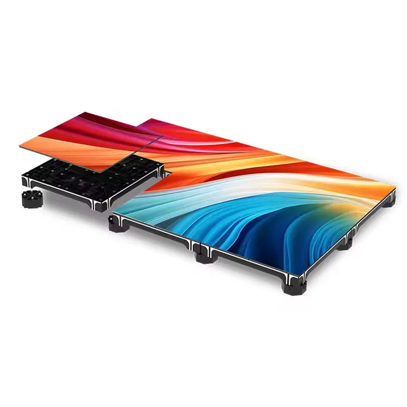 LED Floor Screen Front Maintenance Interactive LED Tile Screen Stage Ground Display for Wedding Party